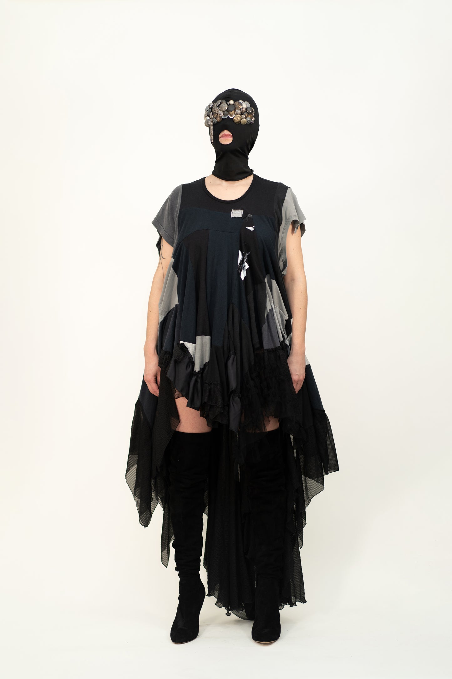 Robe T-shirt à volants